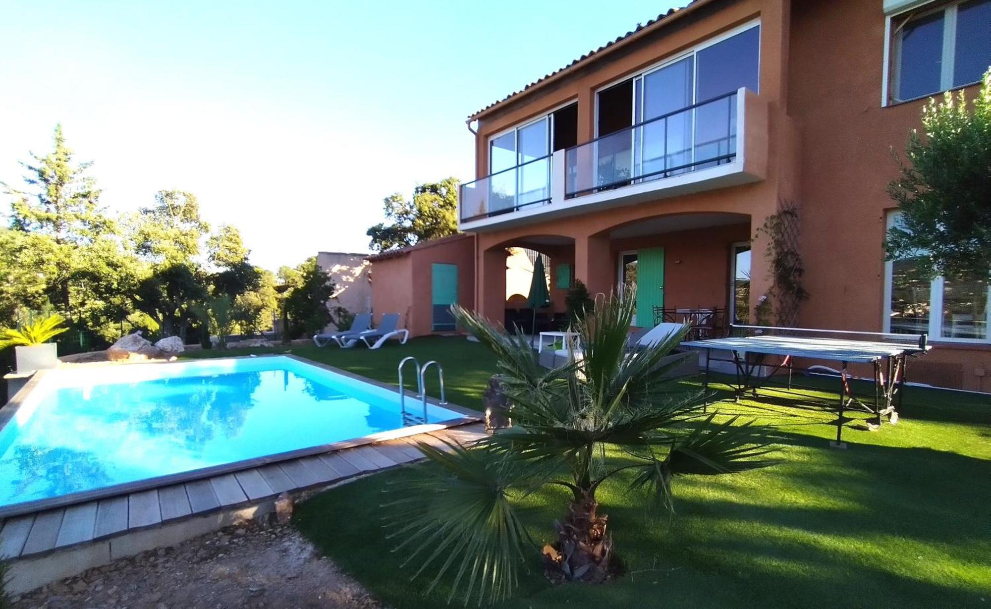 לה-לונד-לה-מורה Superbe Bas De Villa 80 M2 Piscine Privee Reservee Aux Vacanciers Avec Vue Magnifique 6 Couchages מראה חיצוני תמונה